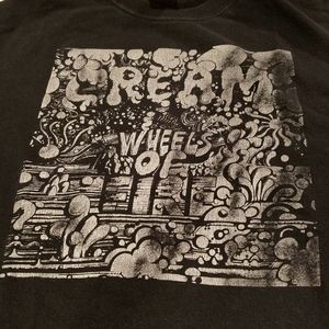 Cream band shirt - Wheels of Fire size medium